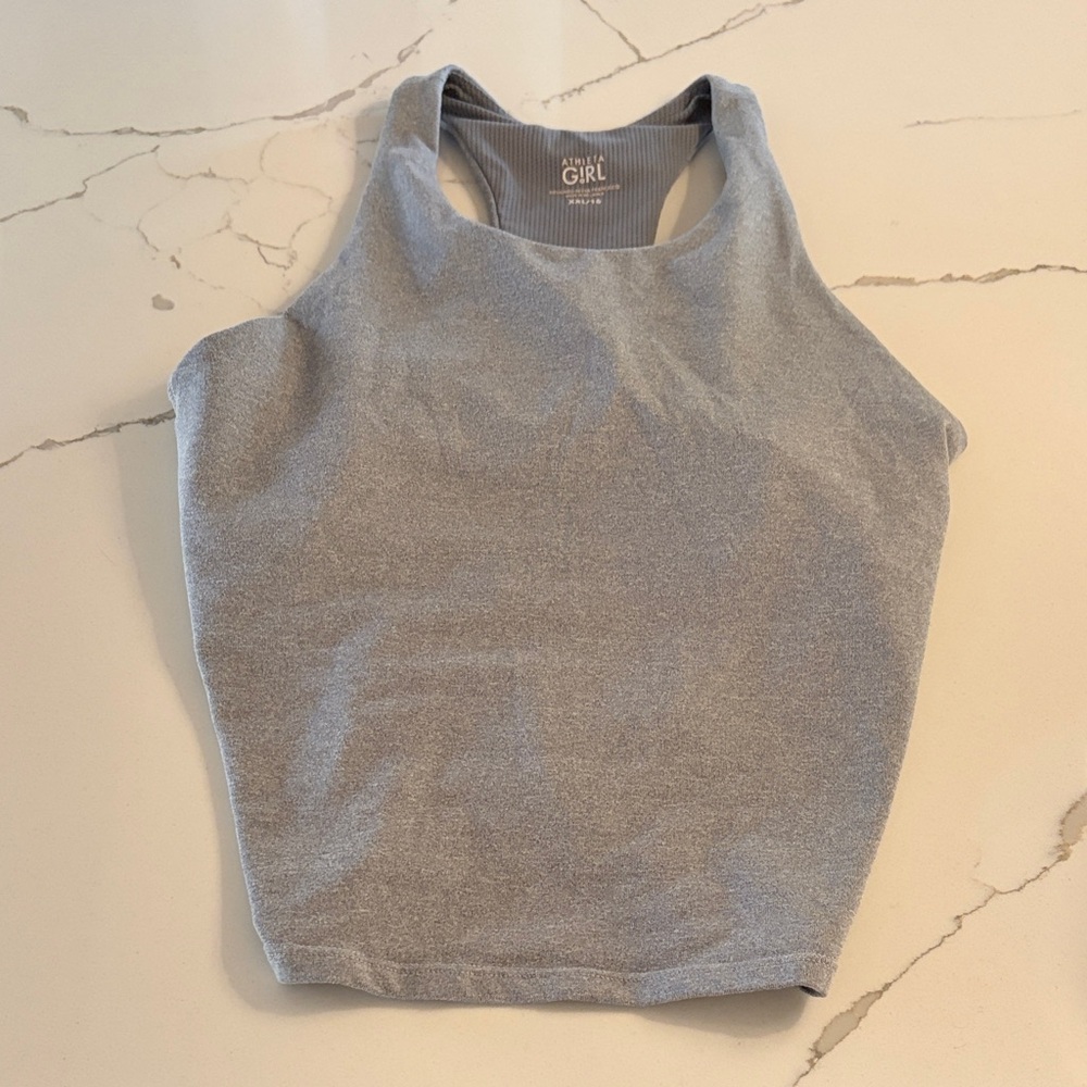 Athleta Girl Longline Bra in gray